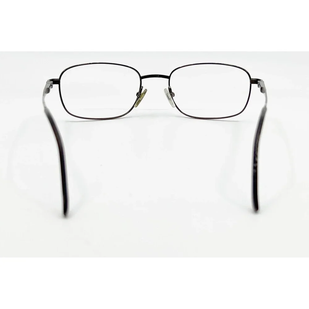 Van Heusen Bernard Eyeglasses Mens Brown Metal Rectangle Frames 54-19-140